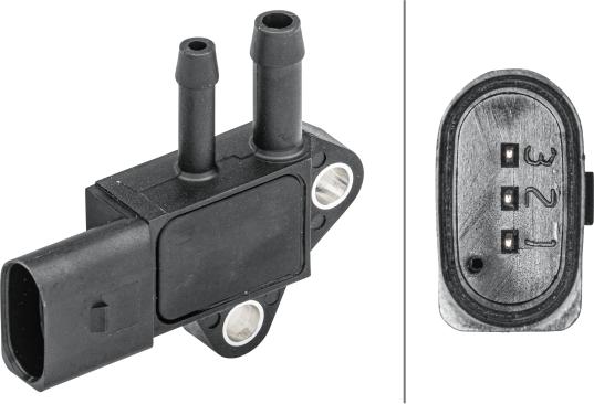 HELLA 6PP 009 409-011 - Sensore, Pressione gas scarico www.autoricambi360.it