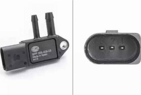 HELLA 6PP 009 409-031 - Sensore, Pressione gas scarico www.autoricambi360.it