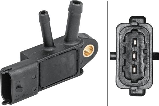 HELLA 6PP 009 409-191 - Sensore, Pressione gas scarico www.autoricambi360.it