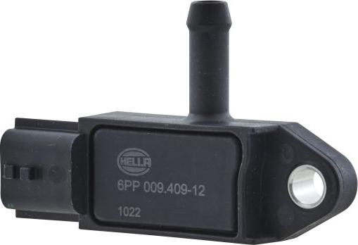 HELLA 6PP 009 409-121 - Sensore, Pressione gas scarico www.autoricambi360.it