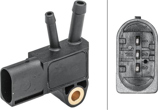 HELLA 6PP 009 409-171 - Sensore, Pressione gas scarico www.autoricambi360.it