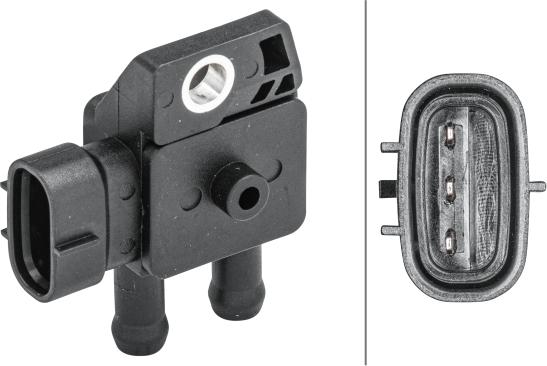 HELLA 6PP 009 409-291 - Sensore, Pressione gas scarico www.autoricambi360.it
