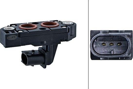 HELLA 6PP 009 409-701 - Sensore, Pressione gas scarico www.autoricambi360.it