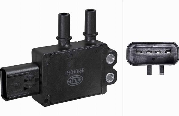 HELLA 6PP 009 409-711 - Sensore, Pressione gas scarico www.autoricambi360.it
