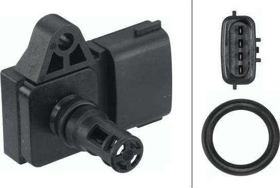 HELLA 6PP 009 400-991 - Sensore, Pressione collettore d'aspirazione www.autoricambi360.it