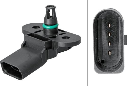 HELLA 6PP 009 400-501 - Sensore, Pressione collettore d'aspirazione www.autoricambi360.it