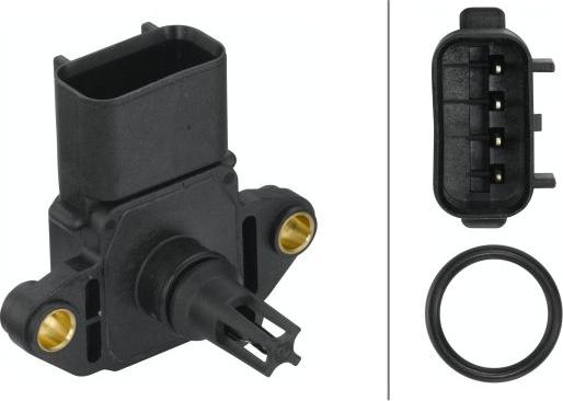 HELLA 6PP 009 400-381 - Sensore, Pressione collettore d'aspirazione www.autoricambi360.it