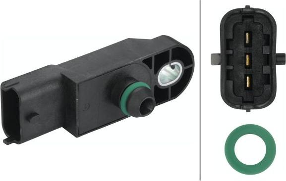 HELLA 6PP 009 400-751 - Sensore pressione aria, Aggiustaggio altimetrico www.autoricambi360.it