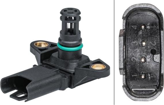 HELLA 6PP 009 403-241 - Sensore, Pressione collettore d'aspirazione www.autoricambi360.it