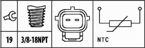 HELLA 6PT 009 309-401 - Sensore, Temperatura refrigerante www.autoricambi360.it
