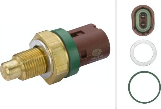 HELLA 6PT 009 309-661 - Sensore, Temperatura refrigerante www.autoricambi360.it