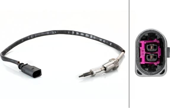 HELLA 6PT 014 494-681 - Sensore, Temperatura gas scarico www.autoricambi360.it