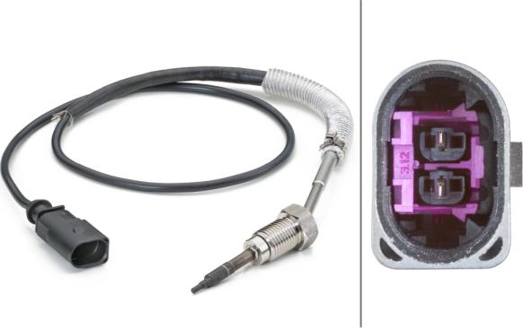 HELLA 6PT 014 494-261 - Sensore, Temperatura gas scarico www.autoricambi360.it