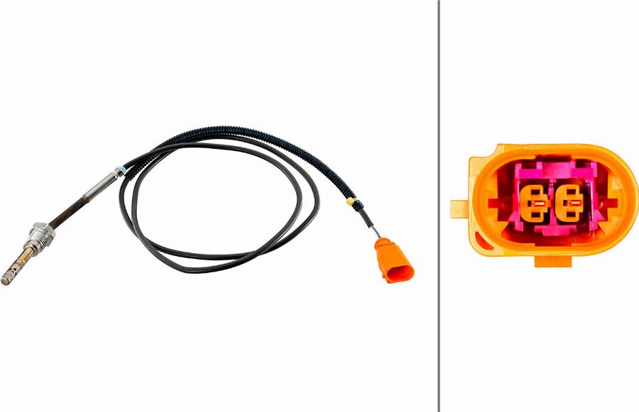 HELLA 6PT 010 376-961 - Sensore, Temperatura gas scarico www.autoricambi360.it