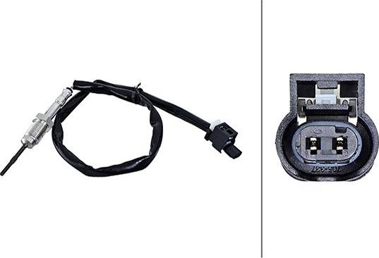 HELLA 6PT 010 376-571 - Sensore, Temperatura gas scarico www.autoricambi360.it