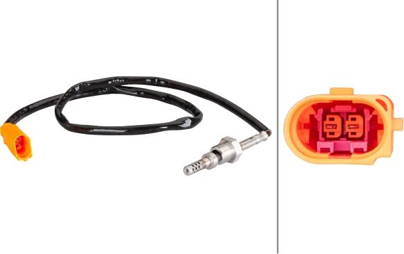 HELLA 6PT 010 376-271 - Sensore, Temperatura gas scarico www.autoricambi360.it