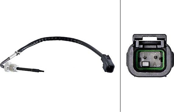 HELLA 6PT 358 181-811 - Sensore, Temperatura gas scarico www.autoricambi360.it
