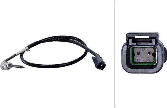 HELLA 6PT 358 181-881 - Sensore, Temperatura gas scarico www.autoricambi360.it