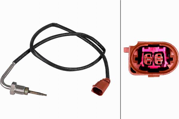 HELLA 6PT 358 226-481 - Sensore, Temperatura gas scarico www.autoricambi360.it