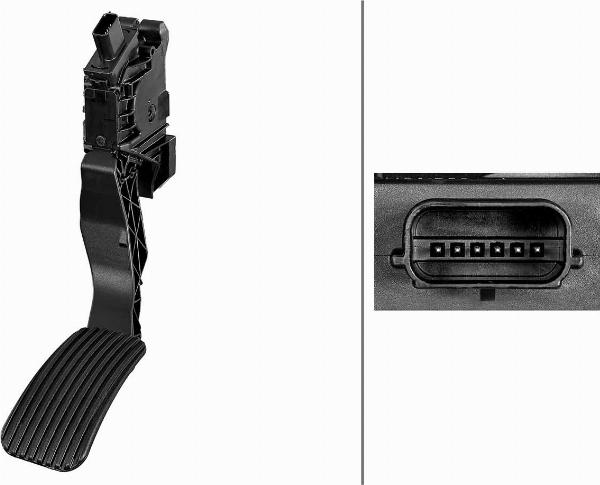 HELLA 6PV 934 820-001 - Sensore, Posizionamento pedale acceleratore www.autoricambi360.it