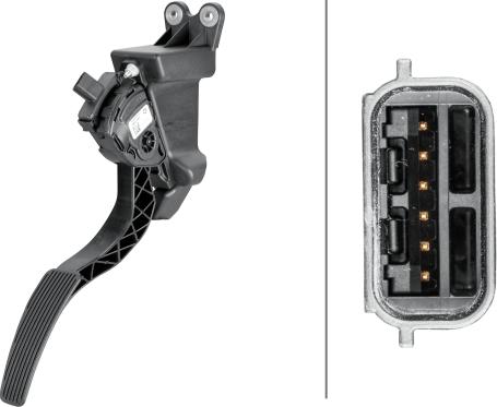 HELLA 6PV 933 966-671 - Sensore, Posizionamento pedale acceleratore www.autoricambi360.it