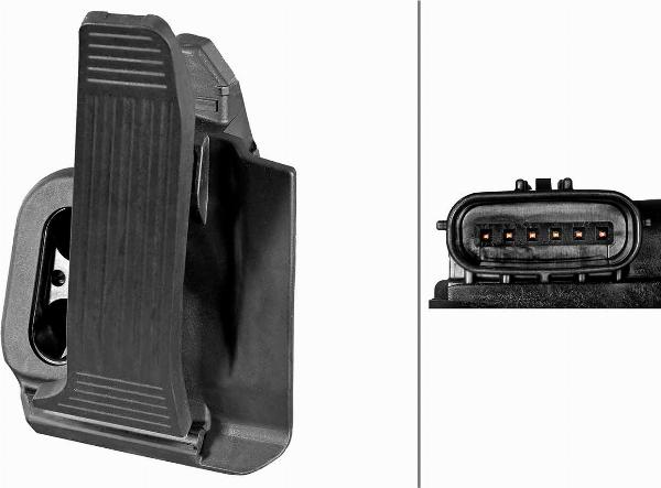 HELLA 6PV 014 610-001 - Sensore, Posizionamento pedale acceleratore www.autoricambi360.it