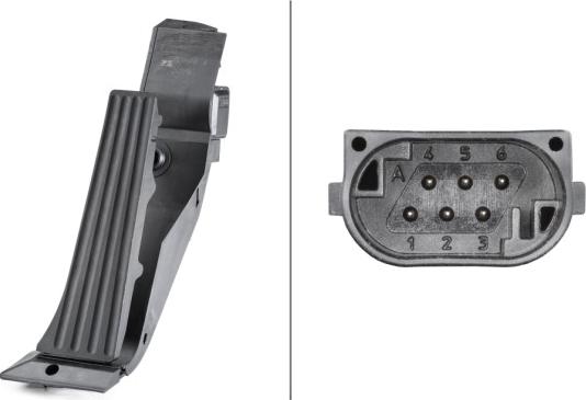 HELLA 6PV 010 946-451 - Sensore, Posizionamento pedale acceleratore www.autoricambi360.it