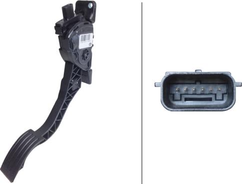 HELLA 6PV 010 368-141 - Sensore, Posizionamento pedale acceleratore www.autoricambi360.it