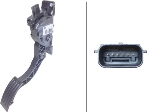 HELLA 6PV 010 368-101 - Sensore, Posizionamento pedale acceleratore www.autoricambi360.it