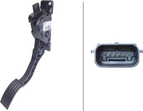 HELLA 6PV 010 368-111 - Sensore, Posizionamento pedale acceleratore www.autoricambi360.it