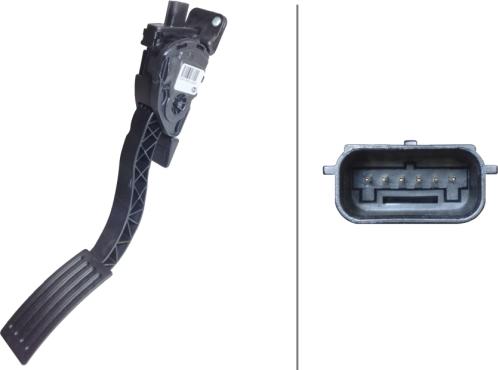 HELLA 6PV 010 368-181 - Sensore, Posizionamento pedale acceleratore www.autoricambi360.it