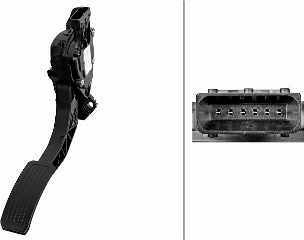 HELLA 6PV 312 411-001 - Sensore, Posizionamento pedale acceleratore www.autoricambi360.it