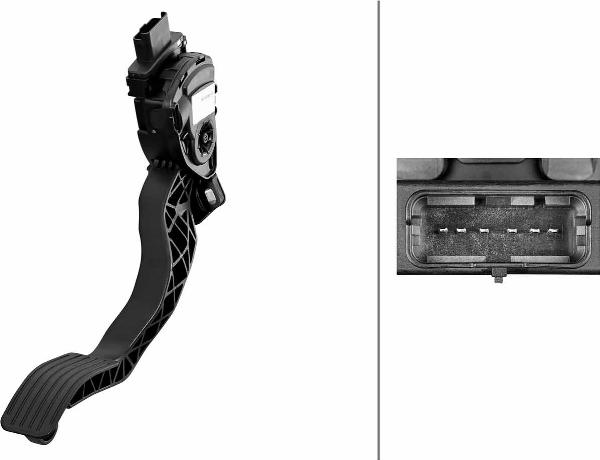HELLA 6PV 312 082-001 - Sensore, Posizionamento pedale acceleratore www.autoricambi360.it