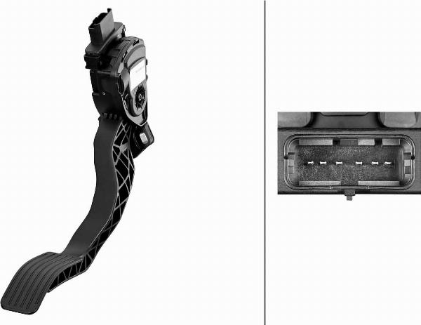 HELLA 6PV 312 082-011 - Sensore, Posizionamento pedale acceleratore www.autoricambi360.it