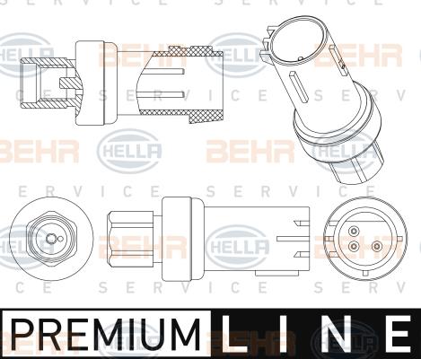 HELLA 6ZL 351 005-481 - Interruttore a pressione, Climatizzatore www.autoricambi360.it