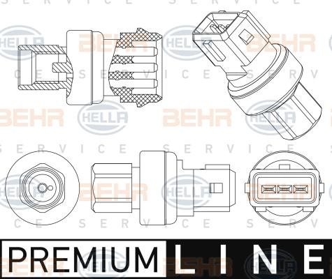 HELLA 6ZL 351 006-501 - Interruttore a pressione, Climatizzatore www.autoricambi360.it