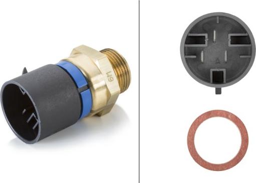 HELLA 6ZT 007 800-161 - Termocontatto, Ventola radiatore www.autoricambi360.it