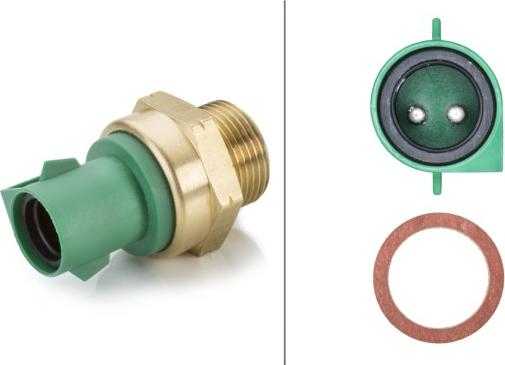 HELLA 6ZT 007 808-001 - Termocontatto, Ventola radiatore www.autoricambi360.it