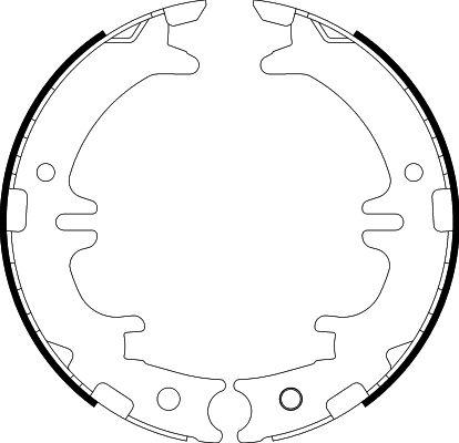 HELLA 8DA 355 050-541 - Kit ganasce, Freno stazionamento www.autoricambi360.it