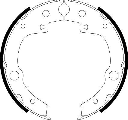 HELLA 8DA 355 050-651 - Kit ganasce, Freno stazionamento www.autoricambi360.it