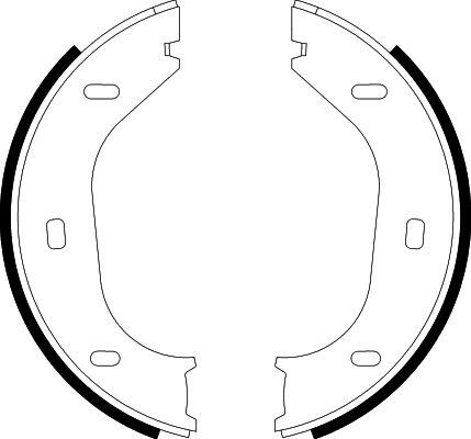 HELLA 8DA 355 050-011 - Kit ganasce, Freno stazionamento www.autoricambi360.it