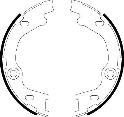 HELLA 8DA 355 050-811 - Kit ganasce, Freno stazionamento www.autoricambi360.it