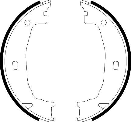 HELLA 8DA 355 050-391 - Kit ganasce, Freno stazionamento www.autoricambi360.it