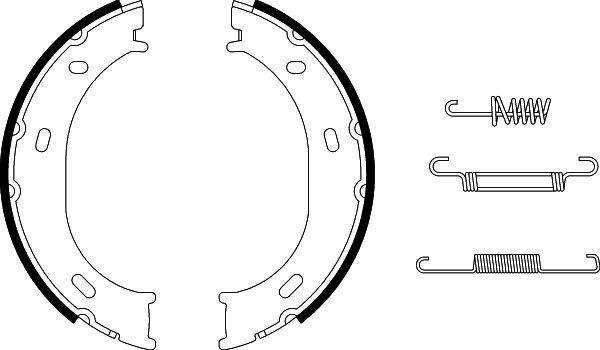 HELLA 8DA 355 050-291 - Kit ganasce, Freno stazionamento www.autoricambi360.it