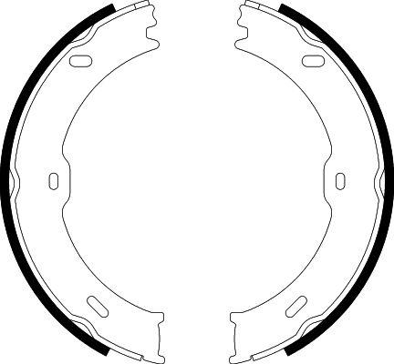 HELLA 8DA 355 050-761 - Kit ganasce, Freno stazionamento www.autoricambi360.it