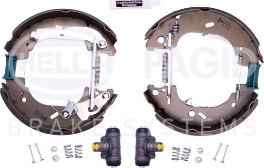 HELLA 8DB 355 004-681 - Kit ganasce freno www.autoricambi360.it