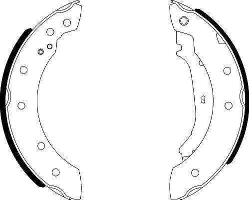 HELLA 8DB 355 001-571 - Kit ganasce freno www.autoricambi360.it