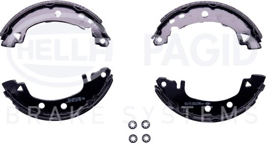 HELLA 8DB 355 001-061 - Kit ganasce freno www.autoricambi360.it