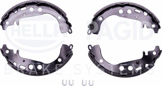 HELLA 8DB 355 001-771 - Kit ganasce freno www.autoricambi360.it