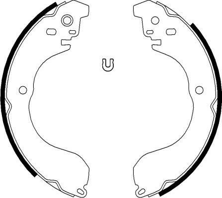 HELLA 8DB 355 038-241 - Kit ganasce freno www.autoricambi360.it